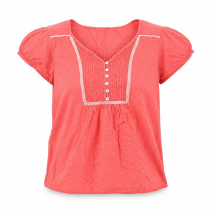 Womens UK Size 12 Nomads Pink Basic T-Shirt