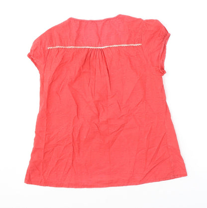 Womens UK Size 12 Nomads Pink Basic T-Shirt