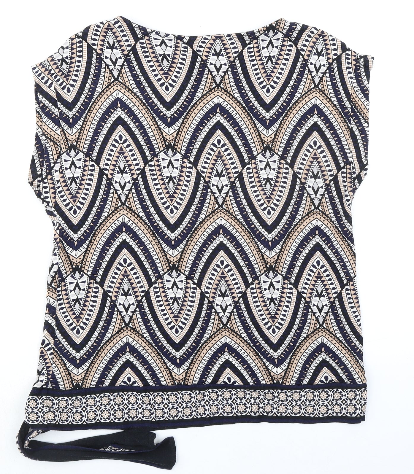 Womens UK Size M Wallis Multicoloured Basic Blouse