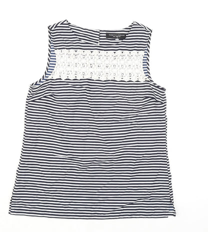 Womens UK Size 8 Dorothy Perkins Blue Basic Tank