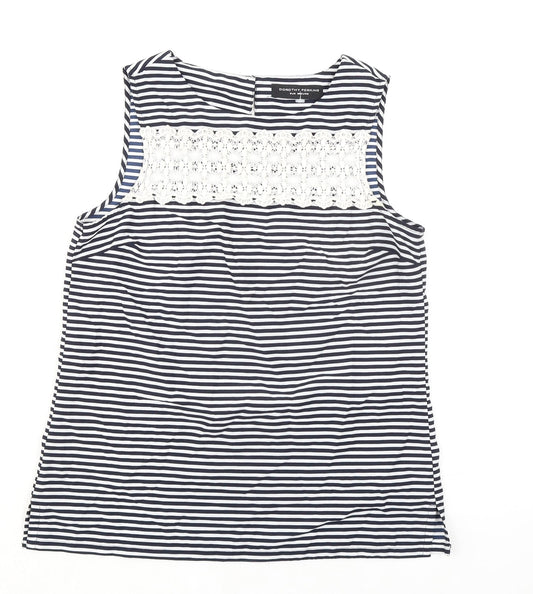 Womens UK Size 8 Dorothy Perkins Blue Basic Tank
