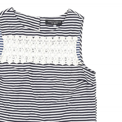 Womens UK Size 8 Dorothy Perkins Blue Basic Tank