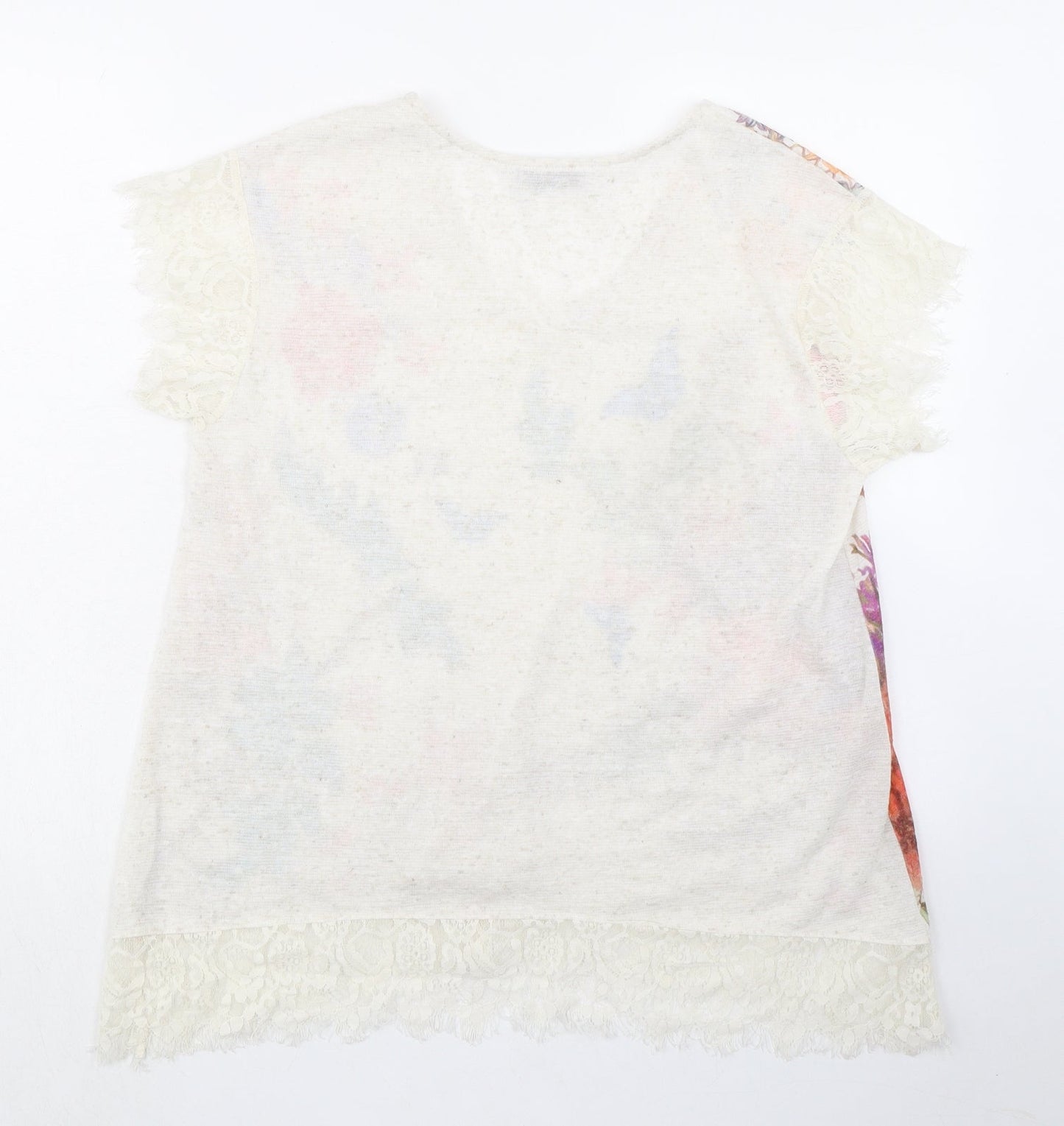 Womens UK Size 12 Per Una Multicoloured Basic Blouse