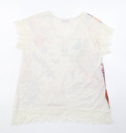 Womens UK Size 12 Per Una Multicoloured Basic Blouse