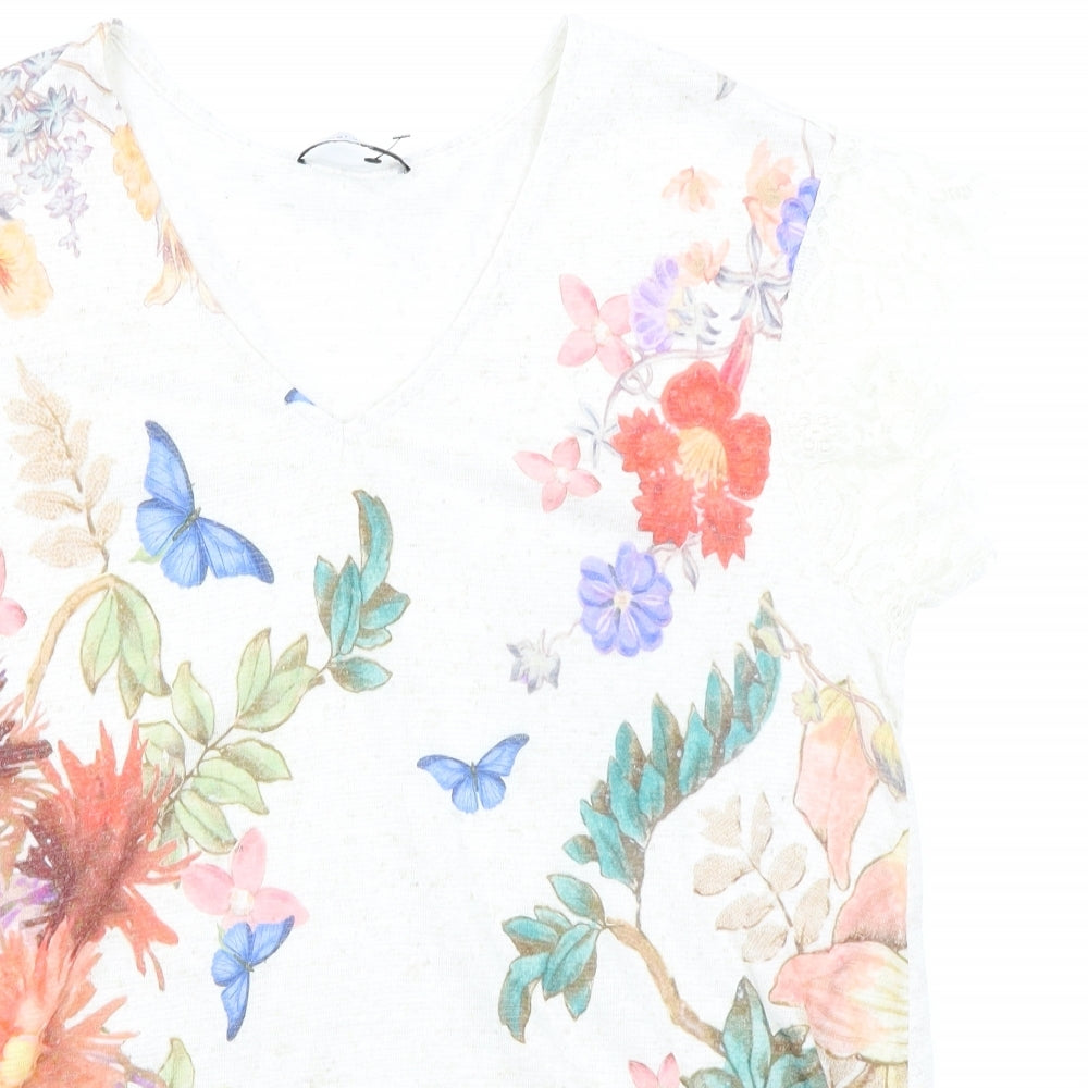 Womens UK Size 12 Per Una Multicoloured Basic Blouse
