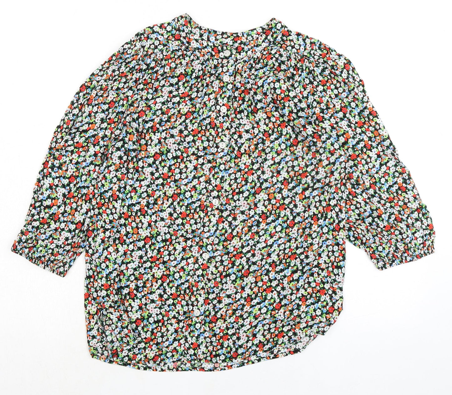 Womens UK Size 6 Marks and Spencer Multicoloured Basic Blouse