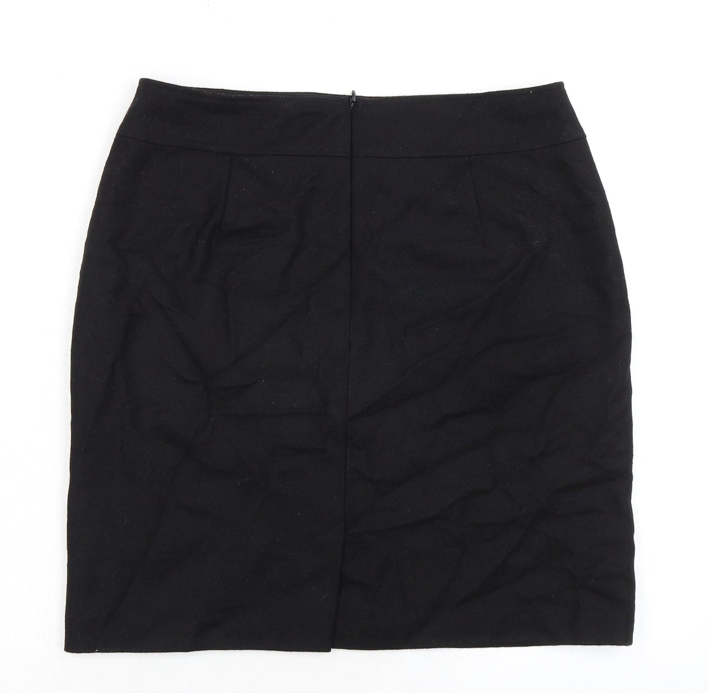 Gerry Weber Womens Black Polyester A-Line Skirt Size 32 in Zip