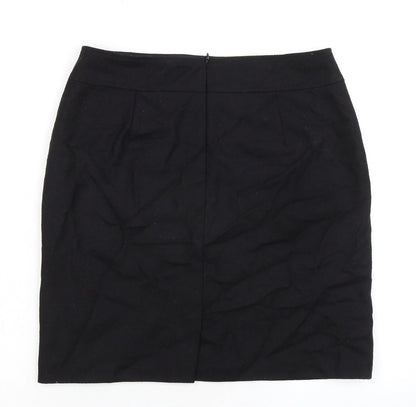 Gerry Weber Womens Black Polyester A-Line Skirt Size 32 in Zip