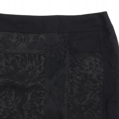 Gerry Weber Womens Black Polyester A-Line Skirt Size 32 in Zip