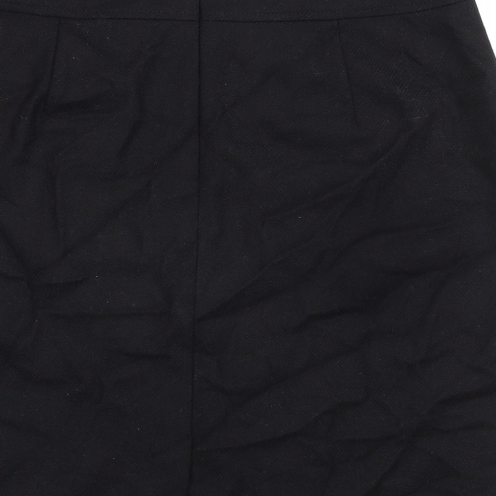 Gerry Weber Womens Black Polyester A-Line Skirt Size 32 in Zip