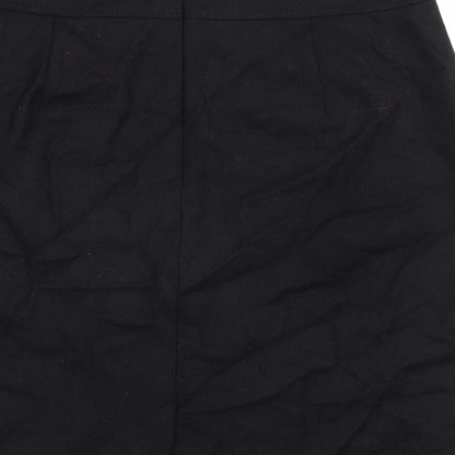 Gerry Weber Womens Black Polyester A-Line Skirt Size 32 in Zip