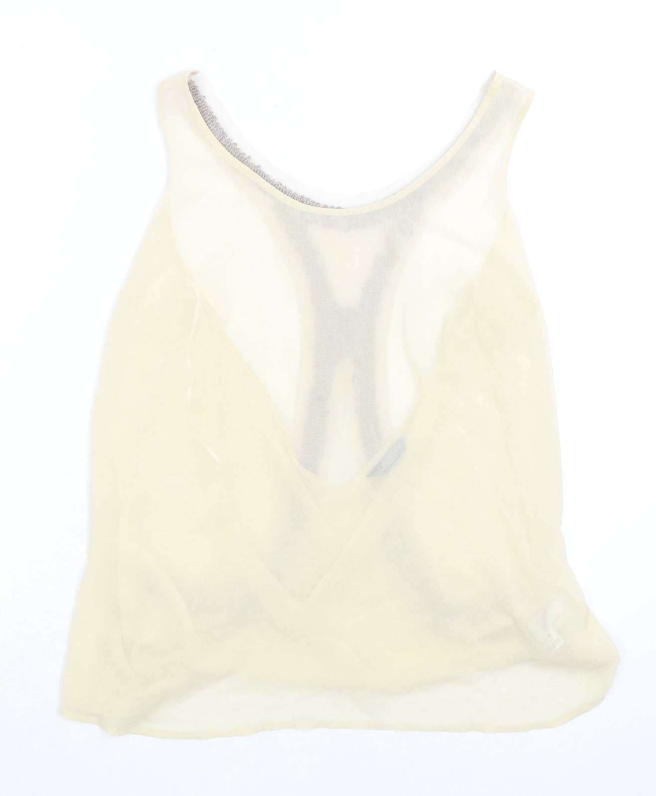 Womens UK Size 16 Limited Collection Ivory Basic Tank