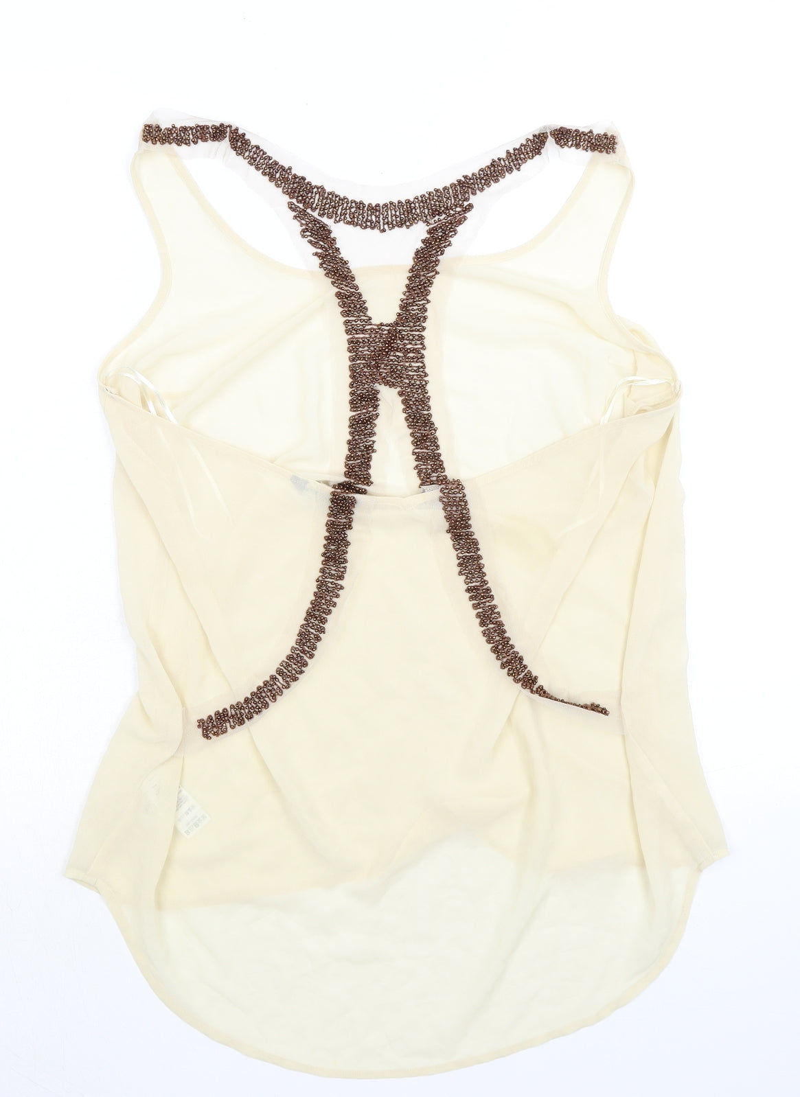 Womens UK Size 16 Limited Collection Ivory Basic Tank