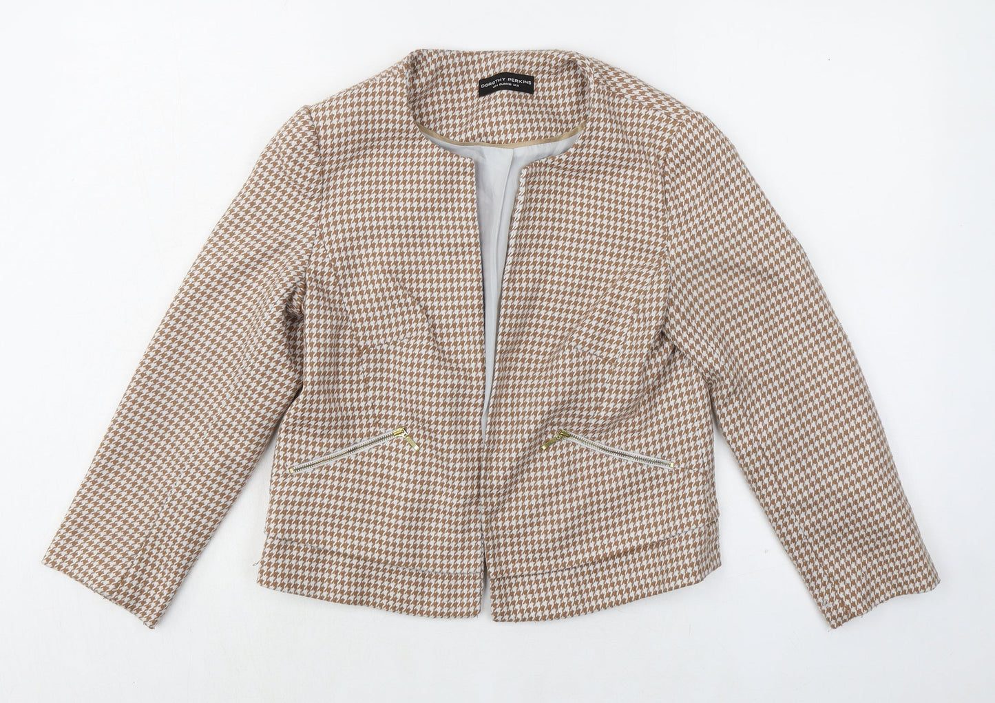 Womens UK Size 8 Dorothy Perkins Beige Jacket