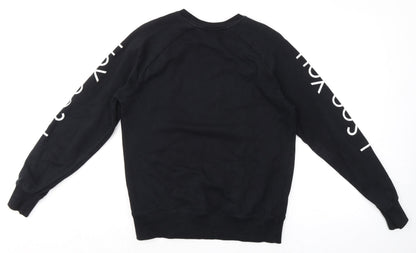 Mens UK Size S Earth Positive Black Pullover Sweatshirt