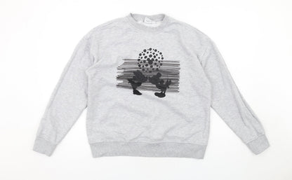 Womens UK Size XS Disney Grey Pullover Sweatshirt