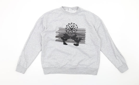 Womens UK Size XS Disney Grey Pullover Sweatshirt