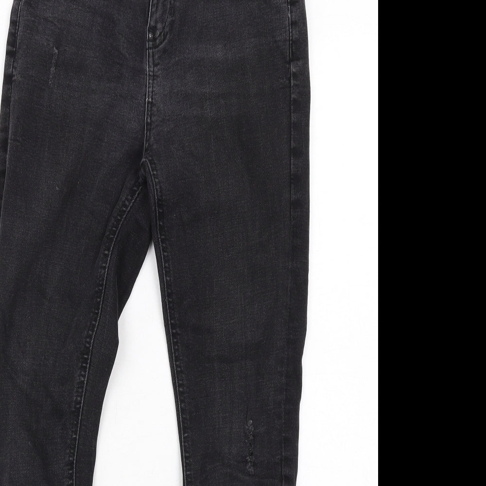 Denim & Co. Womens Black Cotton Skinny Jeans Size 10 L27 in Regular Zip