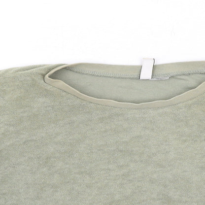 Womens UK Size S H&M Green Cropped T-Shirt