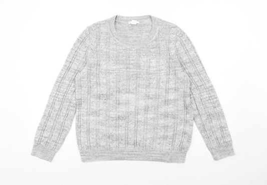 Womens UK Size L H&M Grey Pullover Jumper