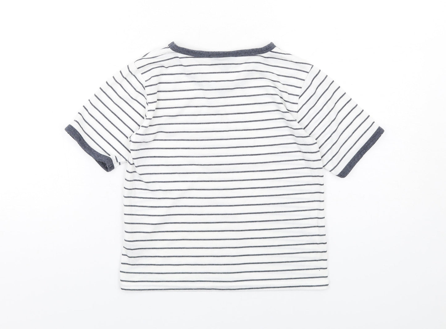 Womens UK Size 6 Topshop White Basic T-Shirt