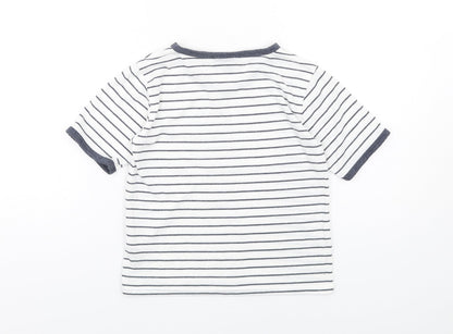 Womens UK Size 6 Topshop White Basic T-Shirt