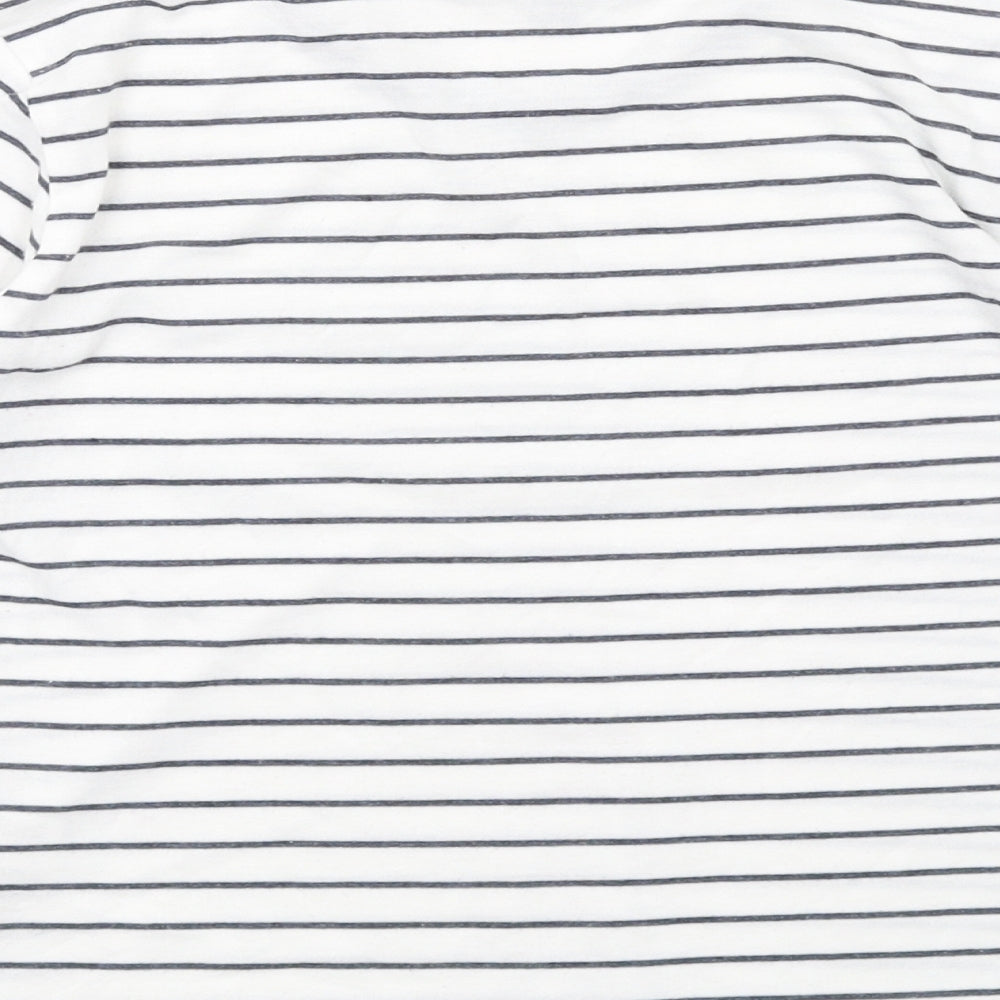 Womens UK Size 6 Topshop White Basic T-Shirt