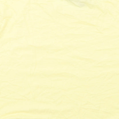 Womens UK Size 12 New Look Yellow Basic T-Shirt