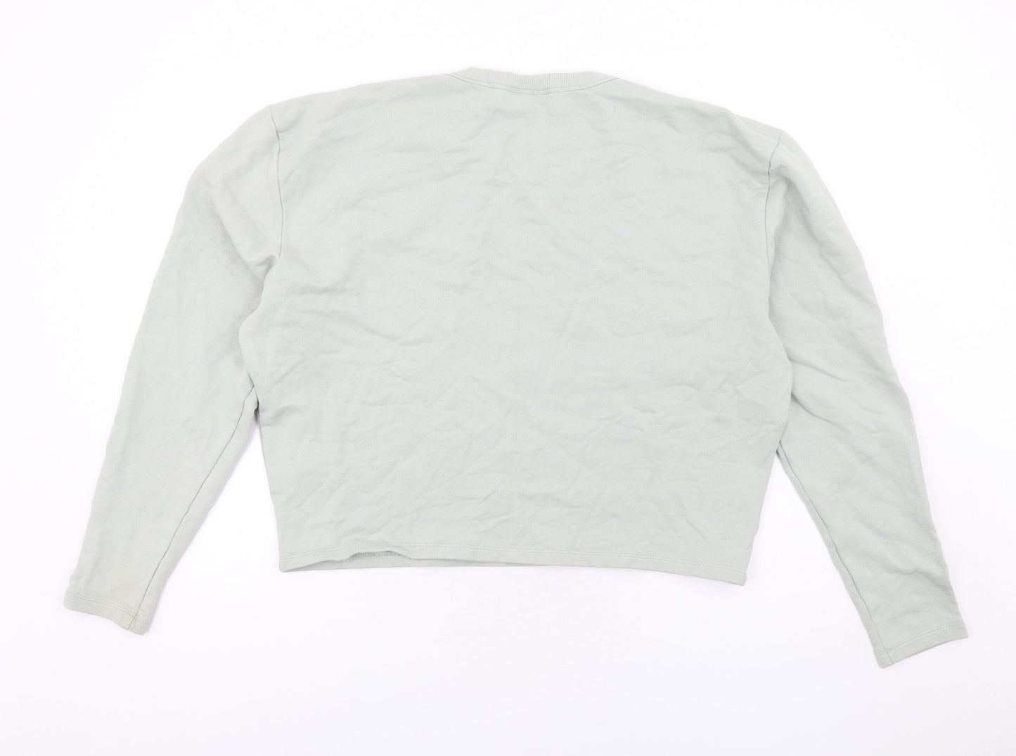 H&M Womens Grey Cotton Pullover Sweatshirt Size L Pullover