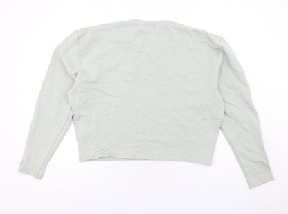 H&M Womens Grey Cotton Pullover Sweatshirt Size L Pullover