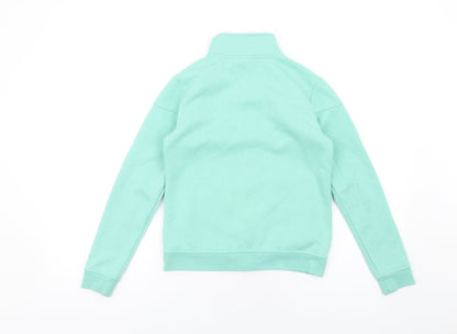Back view of LA Gear girls’ green basic jacket jacket, size 9-10, years zip