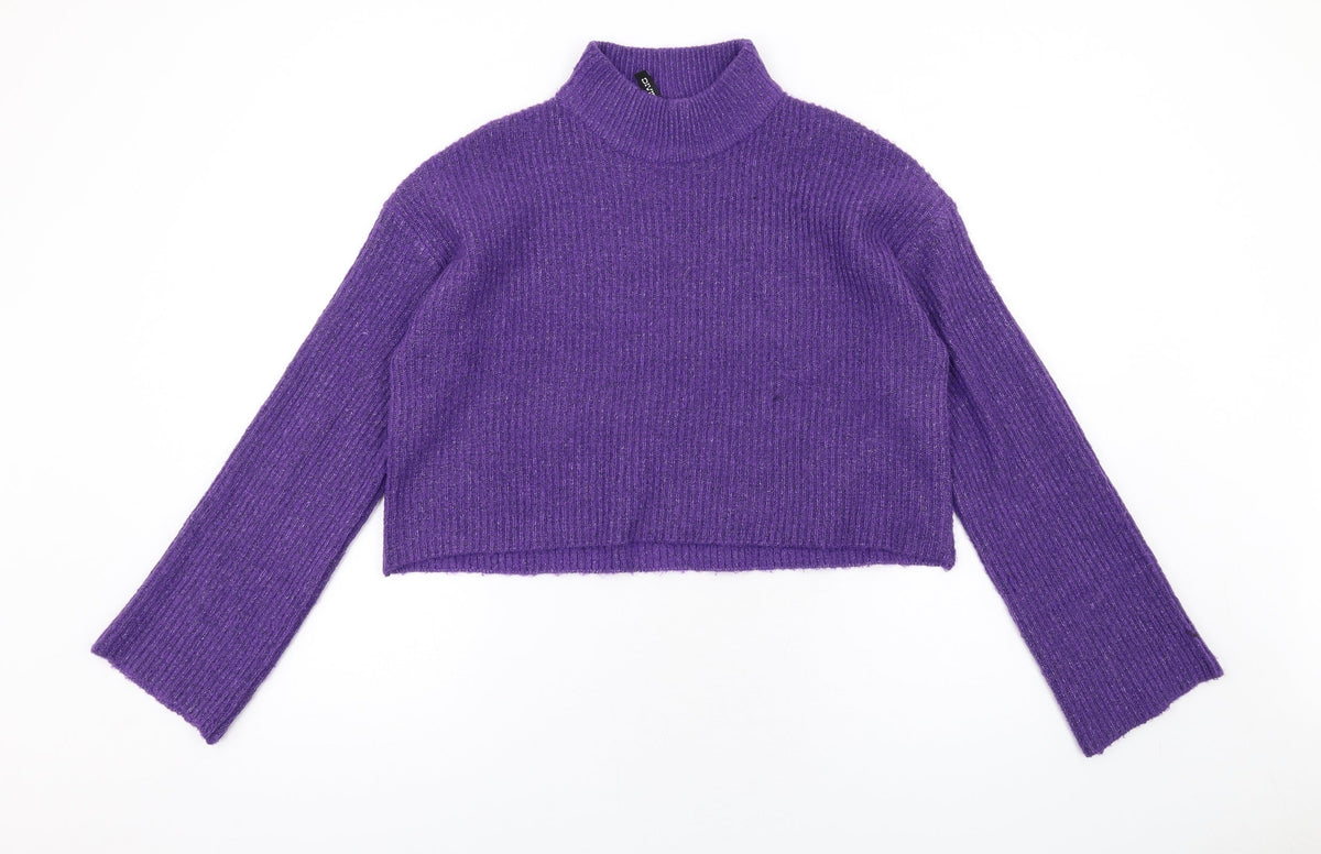 Womens UK Size S H&M Purple Pullover Jumper