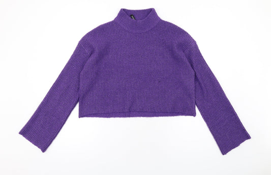 Womens UK Size S H&M Purple Pullover Jumper