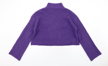 Womens UK Size S H&M Purple Pullover Jumper