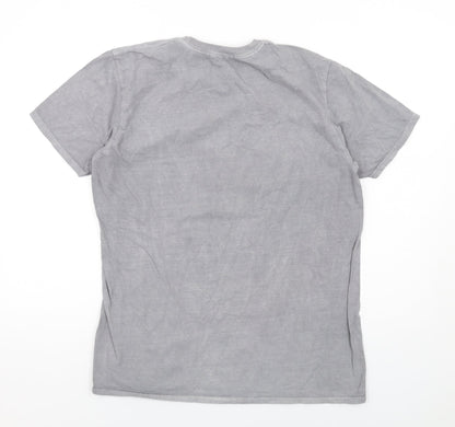 Womens UK Size S Missguided Grey Basic T-Shirt