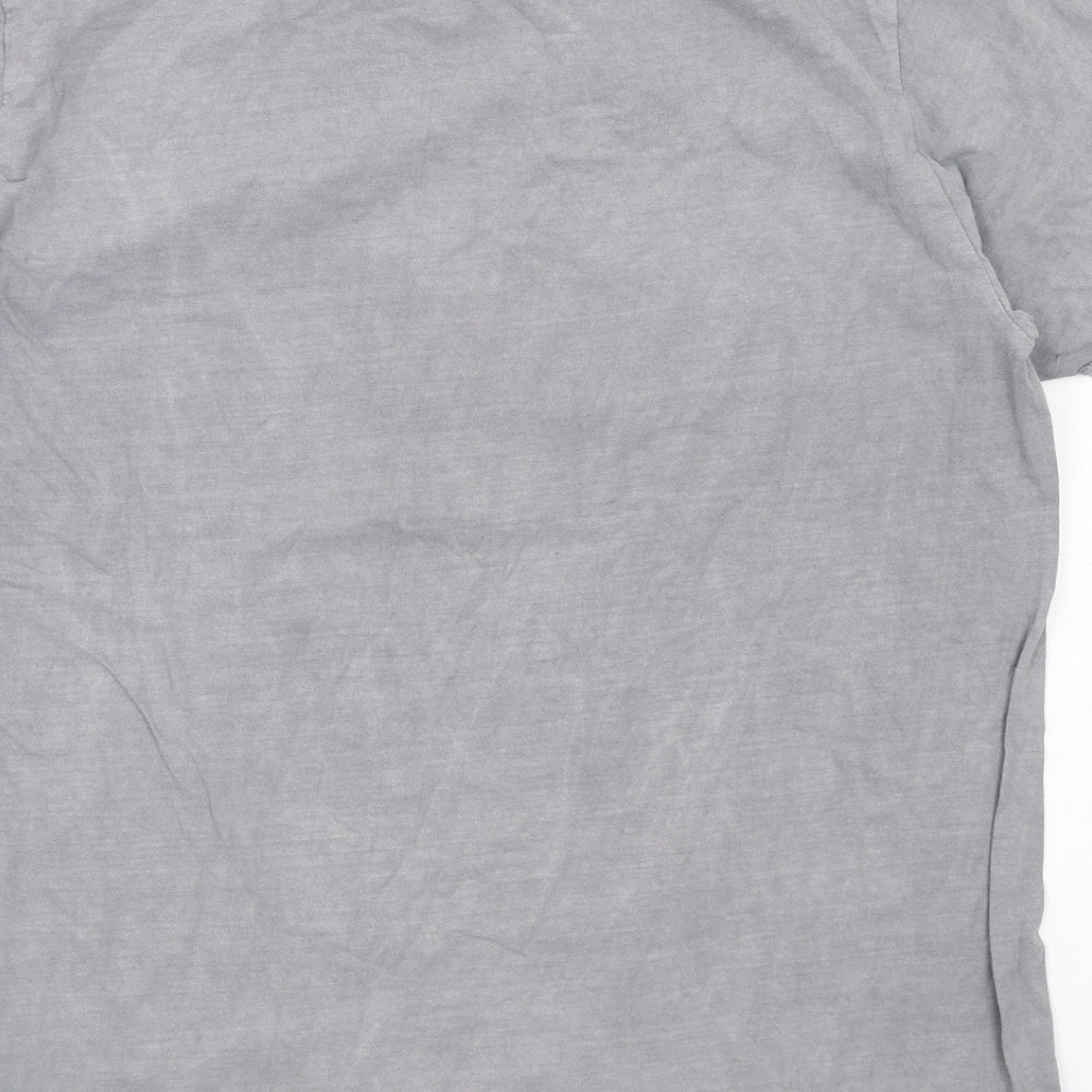 Womens UK Size S Missguided Grey Basic T-Shirt