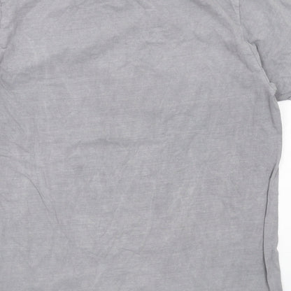 Womens UK Size S Missguided Grey Basic T-Shirt