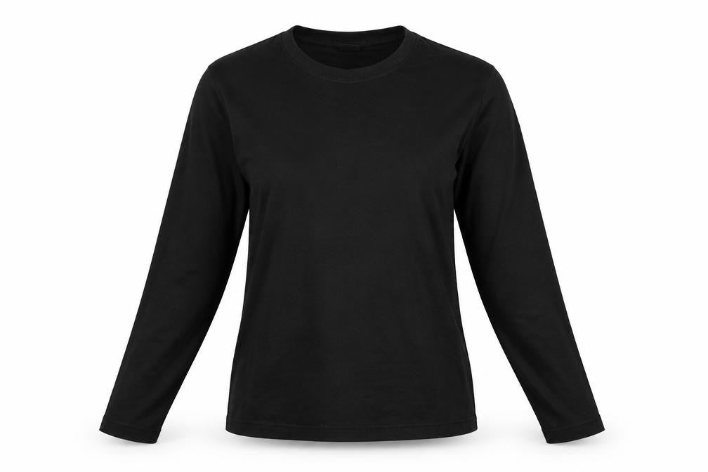 Womens UK Size S Cotton Traders Black Basic T-Shirt
