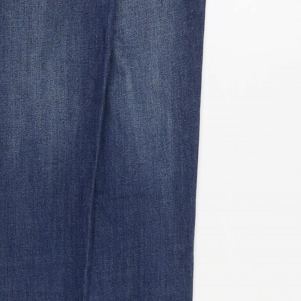 G21 Womens Blue Cotton Skinny Jeans Size 8 L35 in Slim Zip