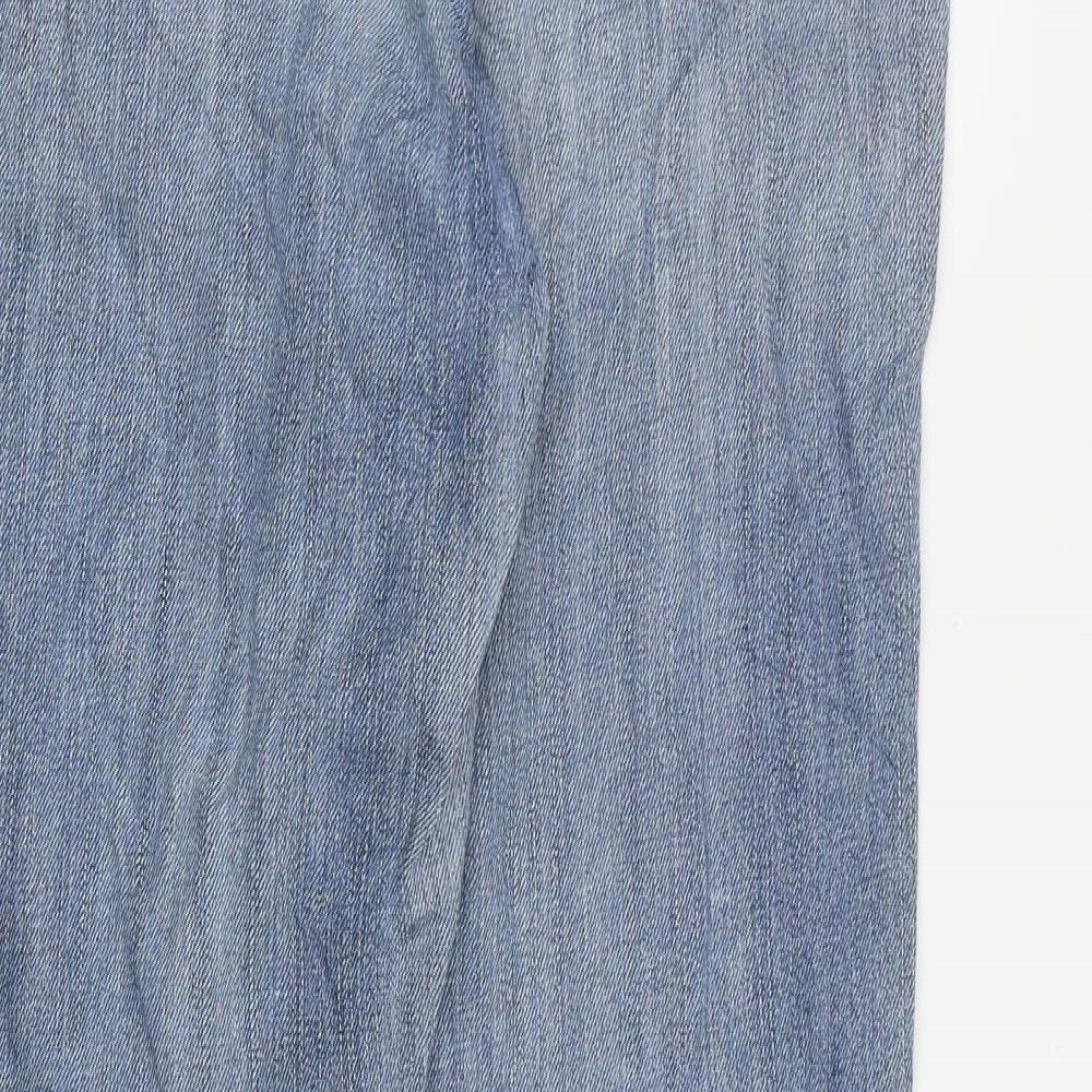 Gap Womens Blue Cotton Straight Jeans Size 6 L28 in Regular Zip