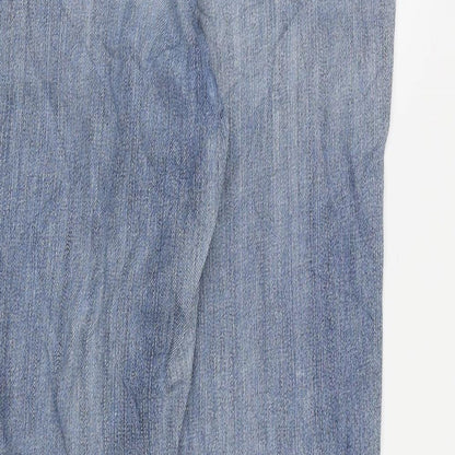 Gap Womens Blue Cotton Straight Jeans Size 6 L28 in Regular Zip