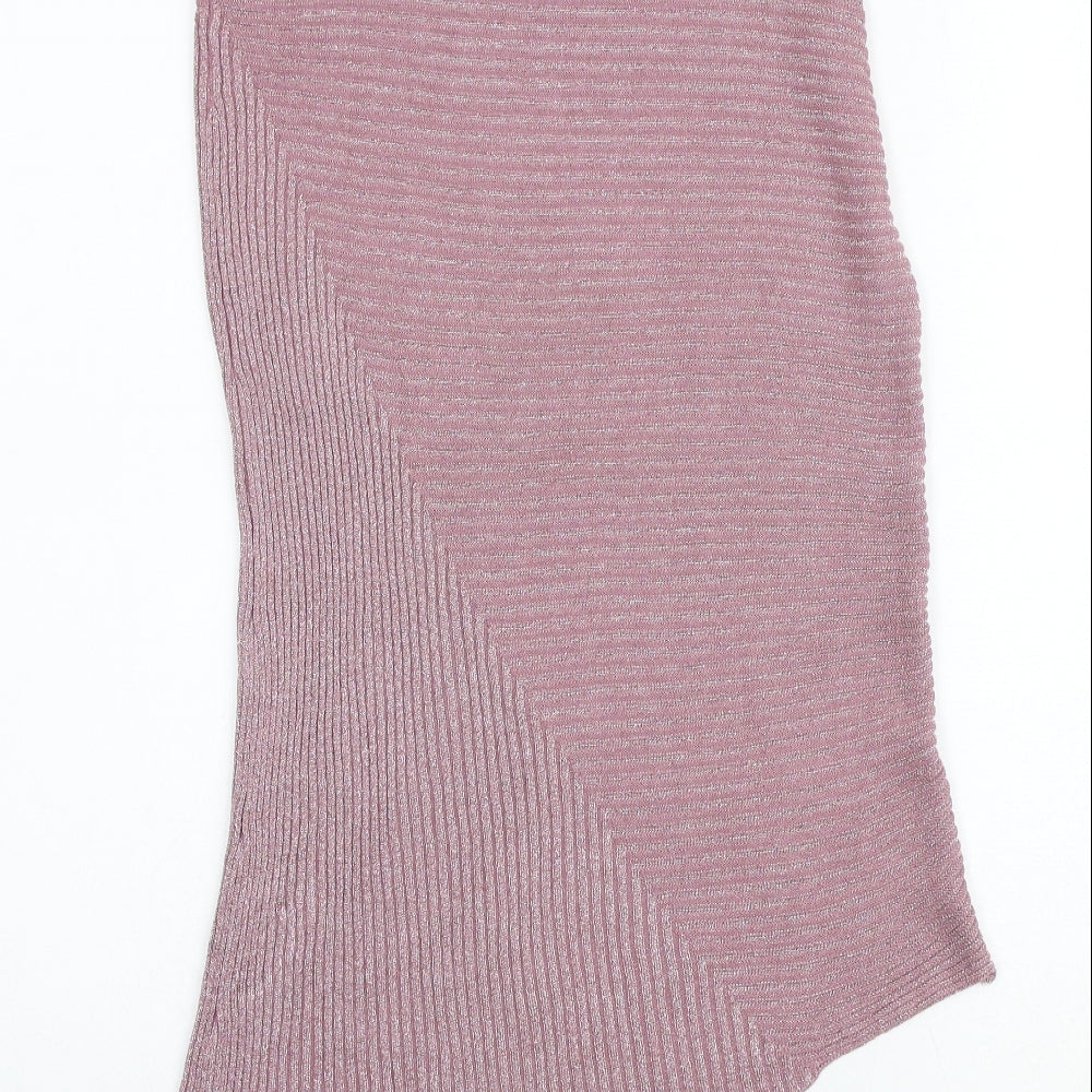 NEXT Womens Pink Viscose Tank Dress Size 10 Round Neck Pullover