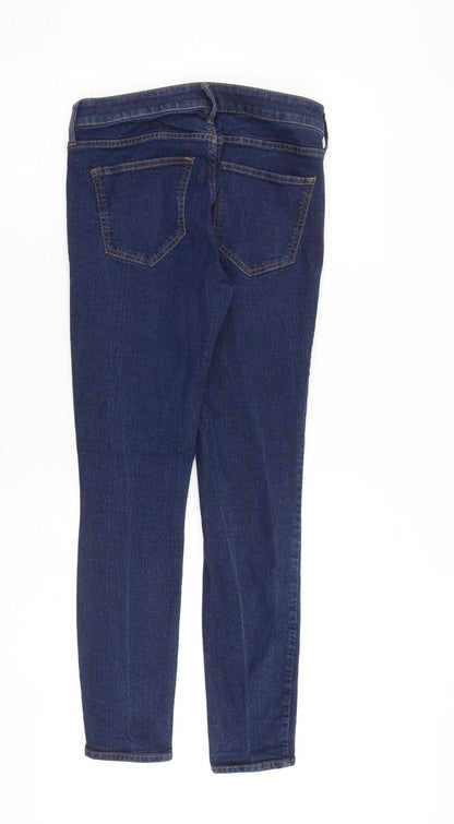 Womens UK Size 10 H&M Regular Fit Skinny Blue Jeans