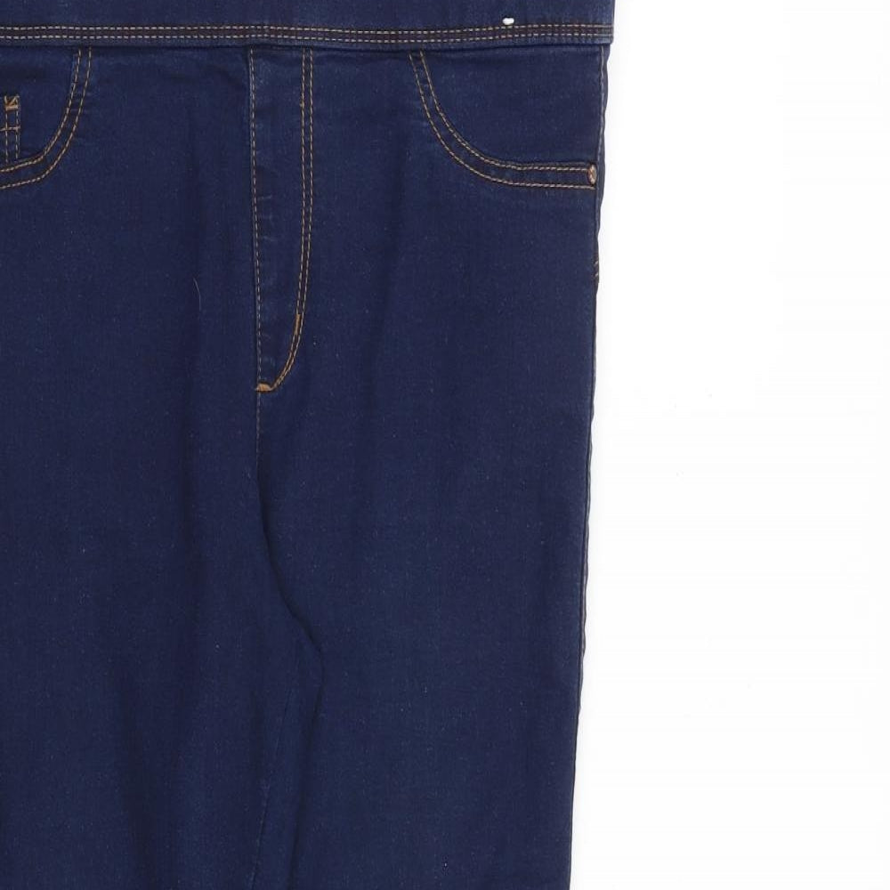 Denim & Co. Womens Blue Cotton Jegging Jeans Size 12 L25 in Regular