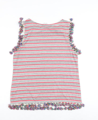 Falmer Heritage Womens Multicoloured Striped Polyester Basic Tank Size 16 Round Neck