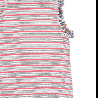 Falmer Heritage Womens Multicoloured Striped Polyester Basic Tank Size 16 Round Neck