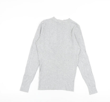 Womens UK Size 10 Marks and Spencer Grey Pullover Jumper