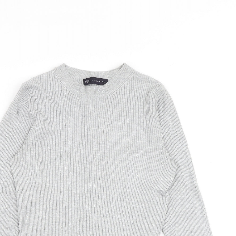 Womens UK Size 10 Marks and Spencer Grey Pullover Jumper