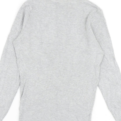 Womens UK Size 10 Marks and Spencer Grey Pullover Jumper