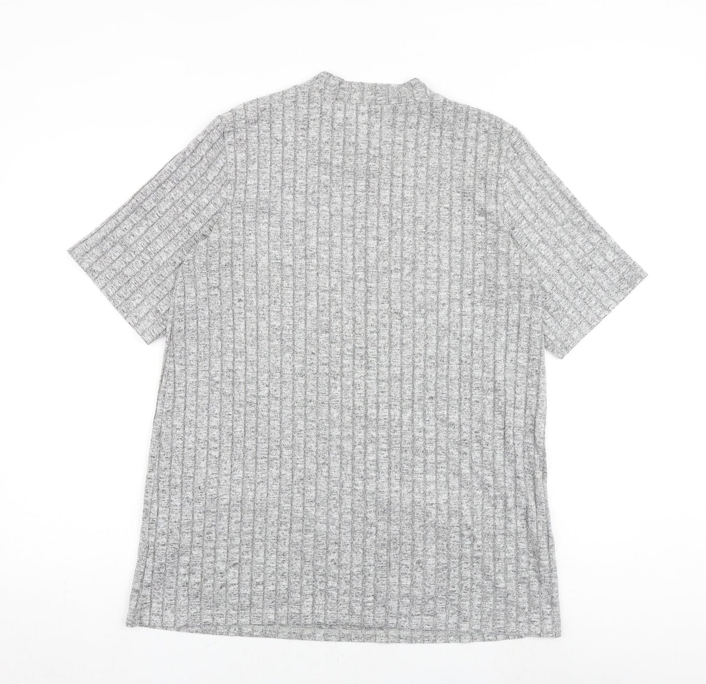Womens UK Size 14 Dorothy Perkins Grey Basic T-Shirt